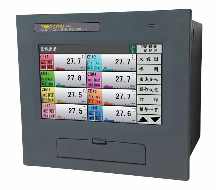 恒温恒湿箱记录仪，温湿度记录仪TEMI580可程式温湿度控制器厂家
