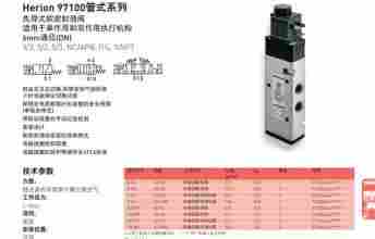 德国海隆HERION971000管式系列电磁阀