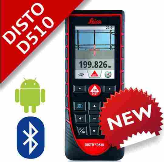 徕卡D510手持测距仪/可蓝牙连接手机实时操作成图