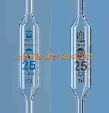 胖度移液管 USP证书 BLAU ® AS级 0.5ml 单刻度 Brand 普兰德
