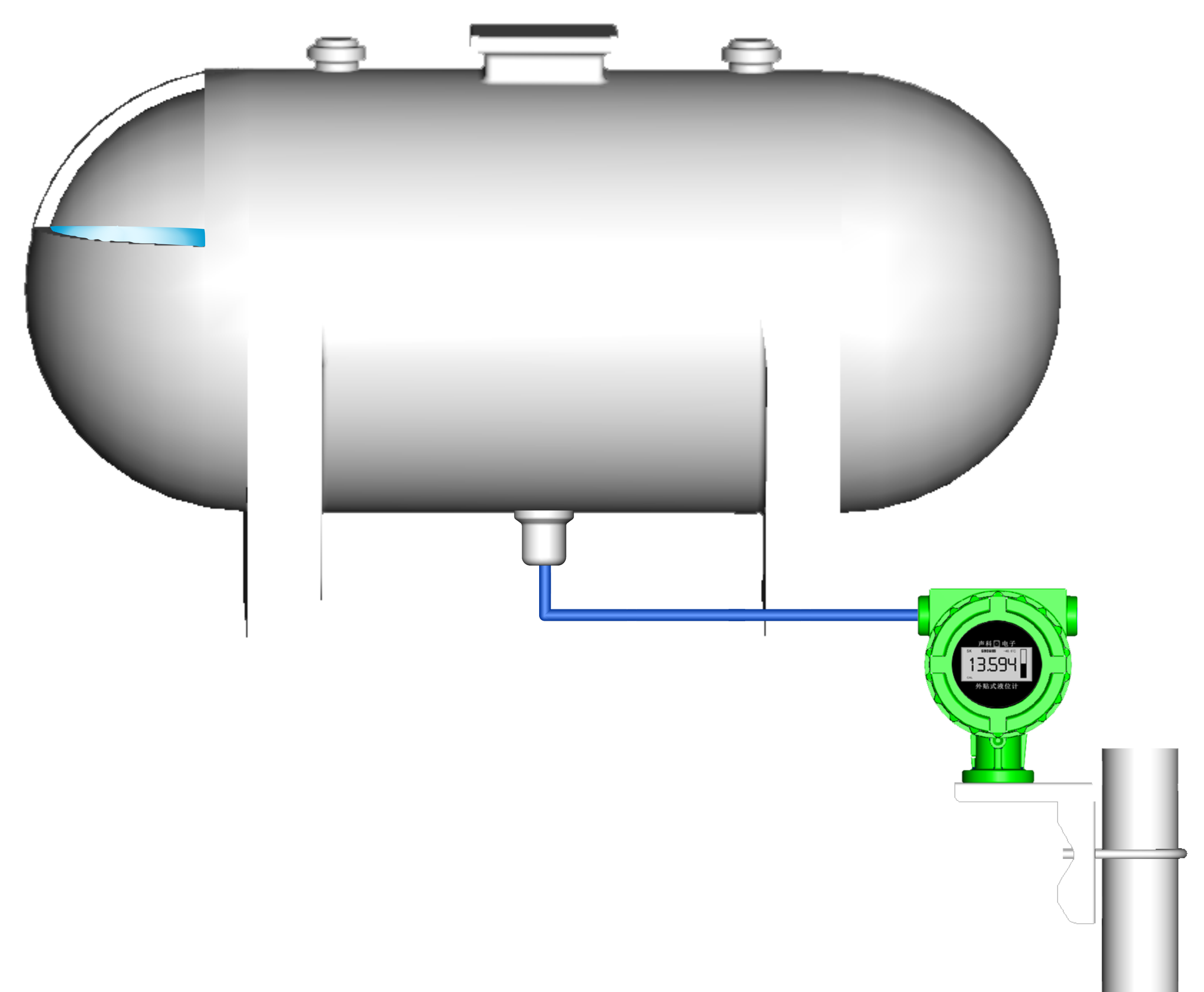 外贴式液位计温度校准