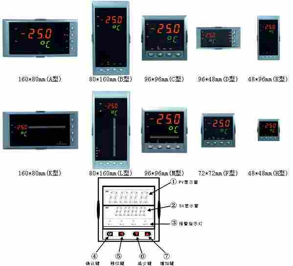 数字显示仪/温度显示仪/光柱显示仪/压力显示仪/液位显示仪