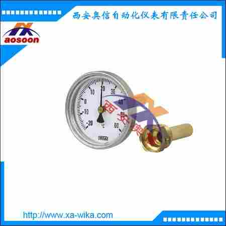 威卡wika双金属温度计A50.10.100 0…120°C 插深100x9mm 不锈钢轴向wika温度计