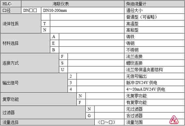 柴油流量计选型