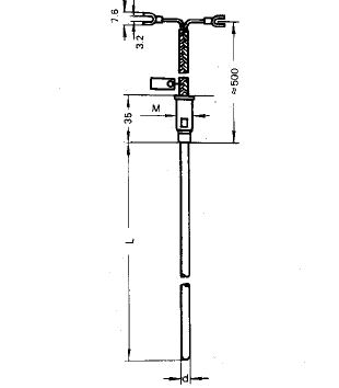 WZPK2-176S双支无固定补偿导线式铠装热电阻