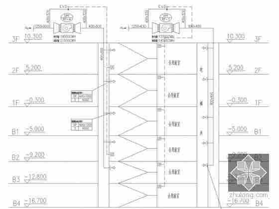 楼梯间压力传感器安装示意图