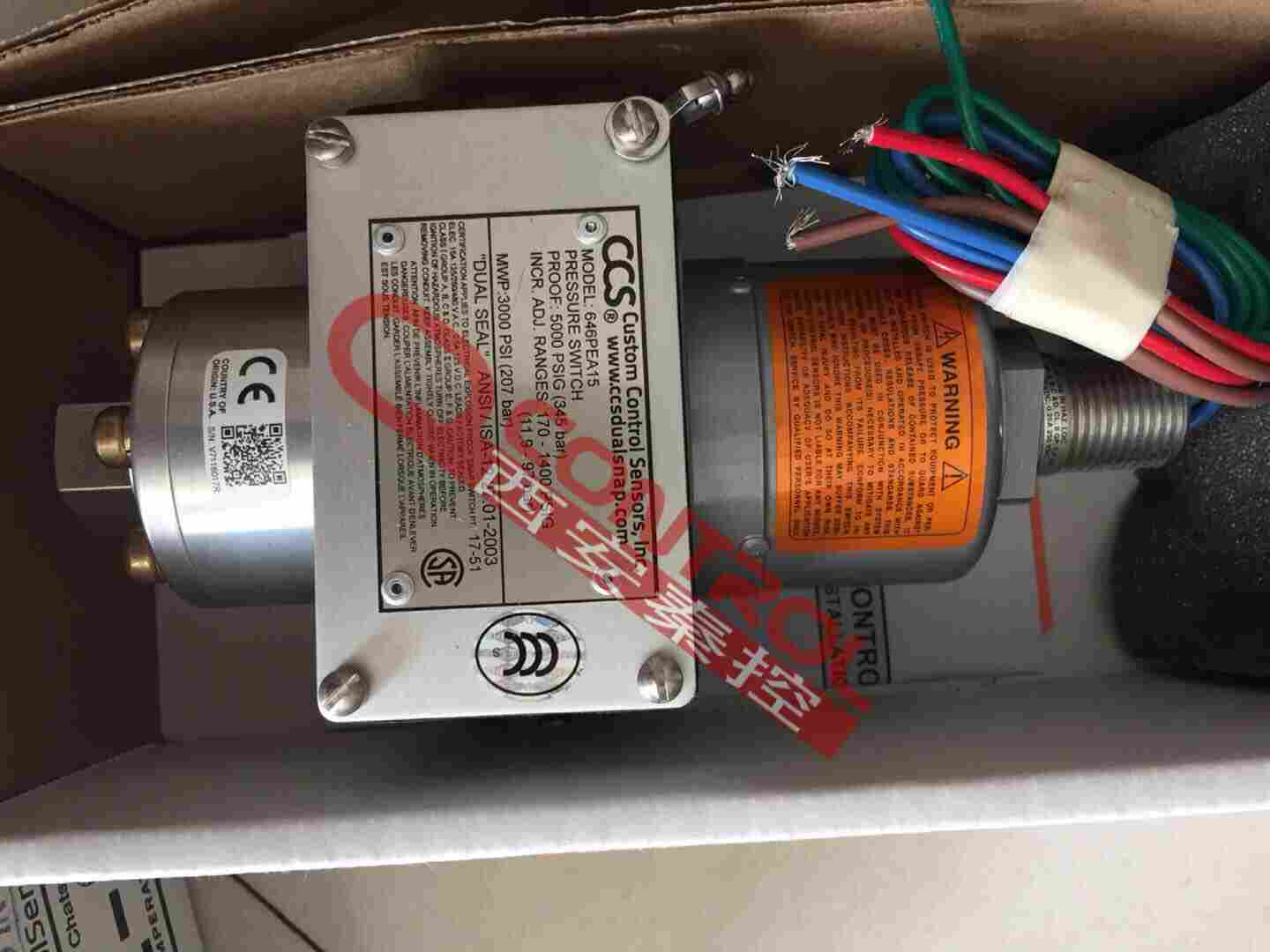 604P12美国CCS高压压力开关现货-CCS山东代理