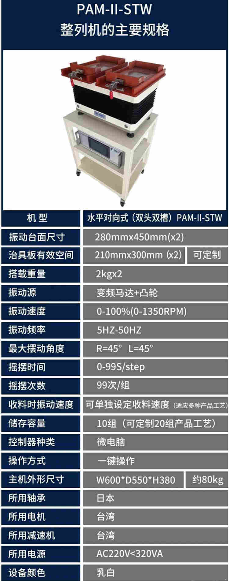 青岛平一自由人整列机快速排列包装五金小零件