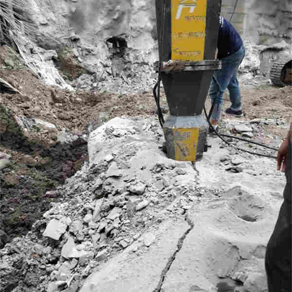 牡丹江德国液压进口采石设备施工效果