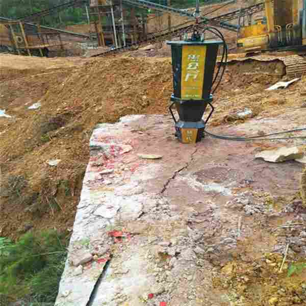 防城港代替挖机破裂硬石头劈石机实体厂家