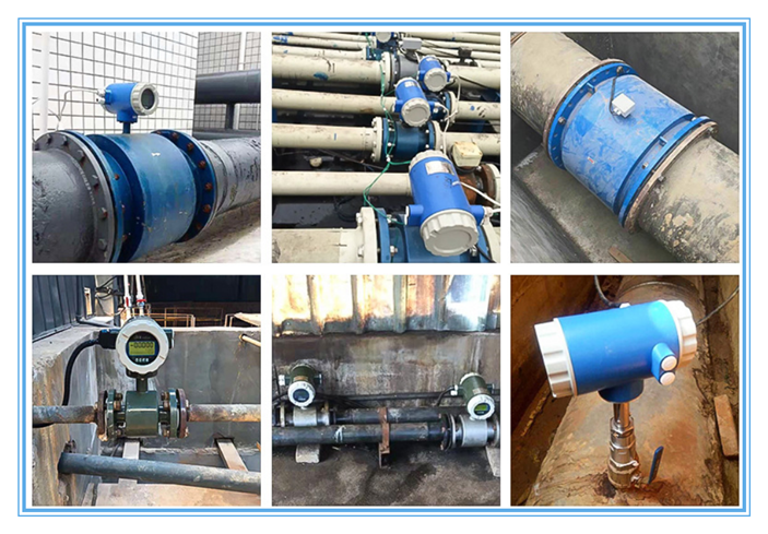 分体式电磁流量计现场安装使用举例