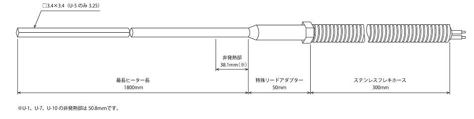 SQ40 （U-1）喷嘴式加热器SAKAGUCHI坂口电热