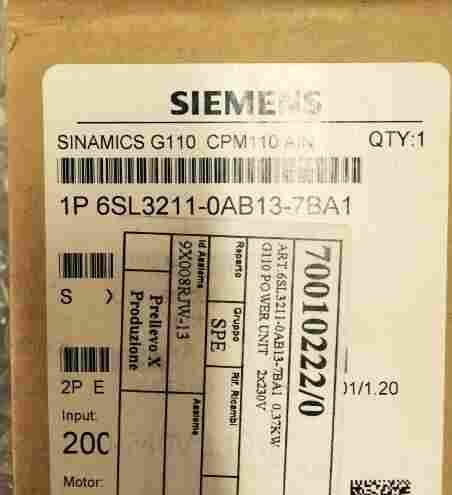 上海西门子6SL3210-1KE23-8UP1原装*** G120变频器现货