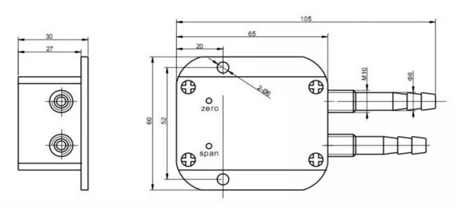 通风管道 排风机 压力传感器测量控制