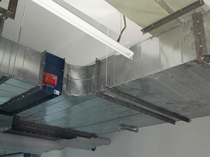 通风管道 排风机 压力传感器测量控制