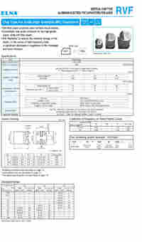 ELNA伊娜音响电容RVF系列