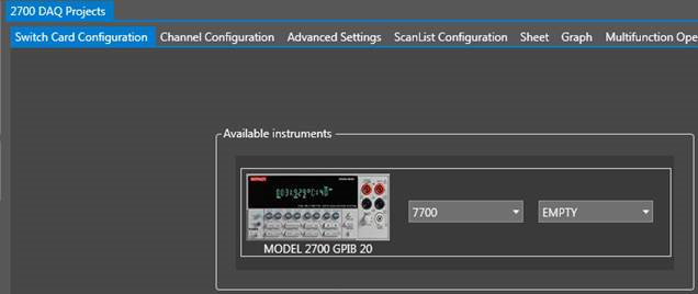 Keithley 2700系列，如何使用软件进行数据采集