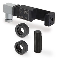 欧洲原产 ELESA 伊莉莎 HCK-GL带透明保护装置的柱式液位指示器，适用于*基溶液 SLCK套件为电动控制的