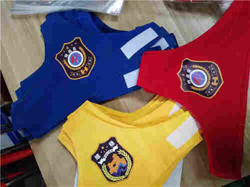 反光三角袖标 魔术贴肩章袖标 纯棉袖章