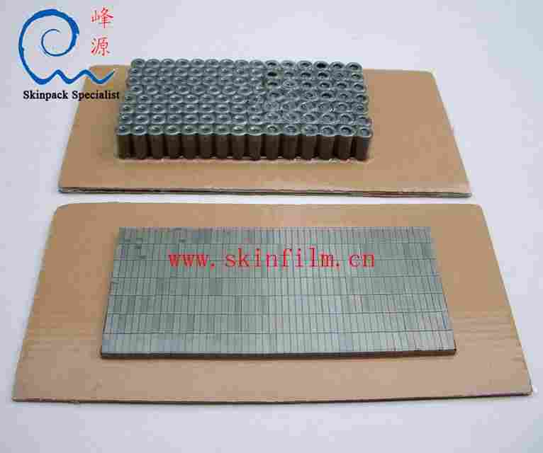 贴体机（贴体真空包装机）铁氧体磁芯贴体包装实例：