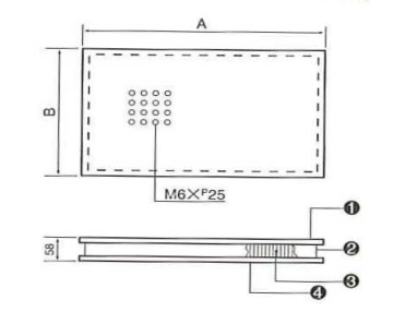 日本昭和，小型蜂窝板定盘SAH-9060