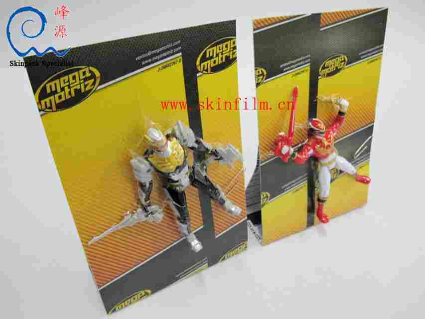  PET贴体膜（PET贴体包装膜）玩具贴体包装实例：