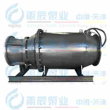 卧式雪橇式大流量高扬程潜水轴流泵厂家雨辰泵业