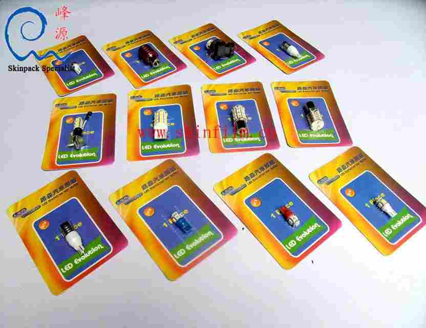 沙林膜（沙林包装膜）电子元器件贴体包装实例：