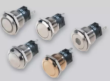 带复位功能：瑞士EAO红色按钮开关