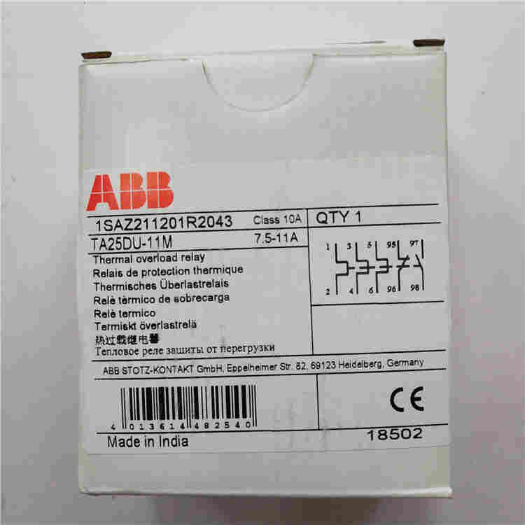 ABB微型断路器 SH202-B50