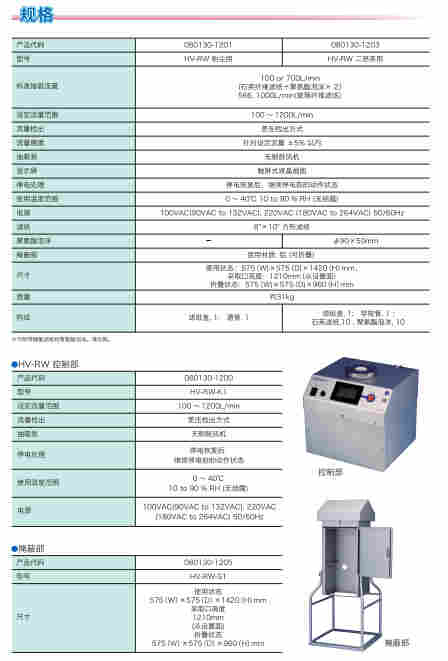 SIBATA柴田高流量空气采样仪 HV-RW