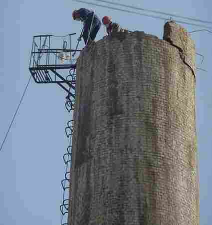 青岛烟囱拆除-拆除