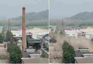 同江烟囱拆除-拆除