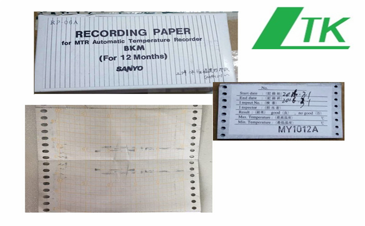 三洋冰箱MTR-G85记录纸RP-G06