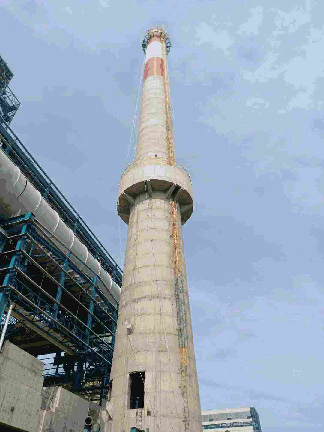 恩施砖烟囱新建刷色环——安装施工服务