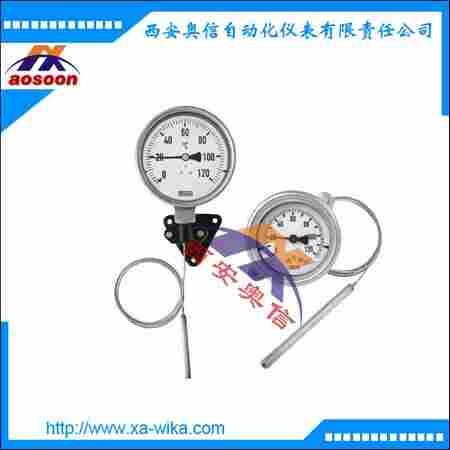 威卡V70.100膨胀表盘温度计 不锈钢外壳