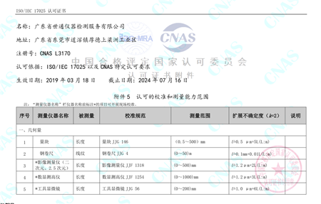 四川遂宁校验中心 仪器校准
