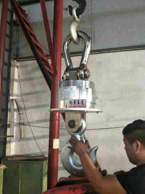 波阳6000KG塔吊电子吊磅称钢材用