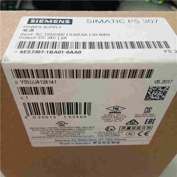 西门子S7-300 PS307调节型电源24 V DC/2 A