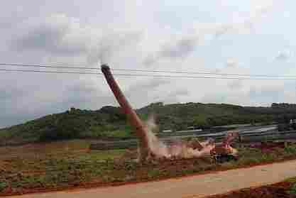 清镇烟囱拆除-拆除