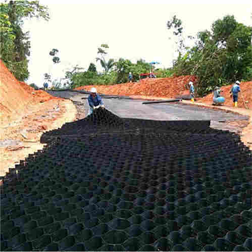 蜂巢格室厂家/朔州--挡土墙防护普通土工格室/