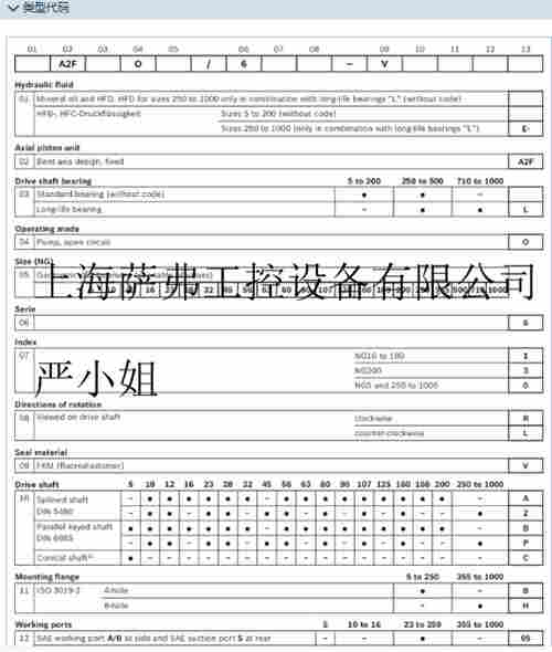 销售A2FO12/61R-PBB05​柱塞泵