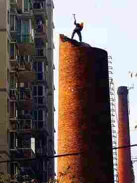 清镇烟囱拆除-拆除