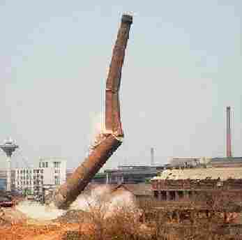 偃师烟囱拆除-拆除