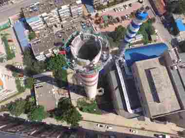 瑞丽烟囱拆除-拆除