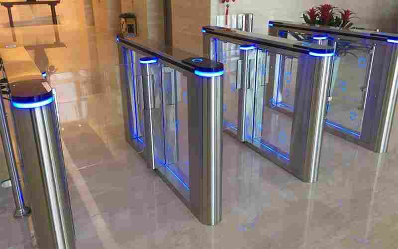 深圳写字楼人行通道闸门禁系统，人脸识别高端速通门