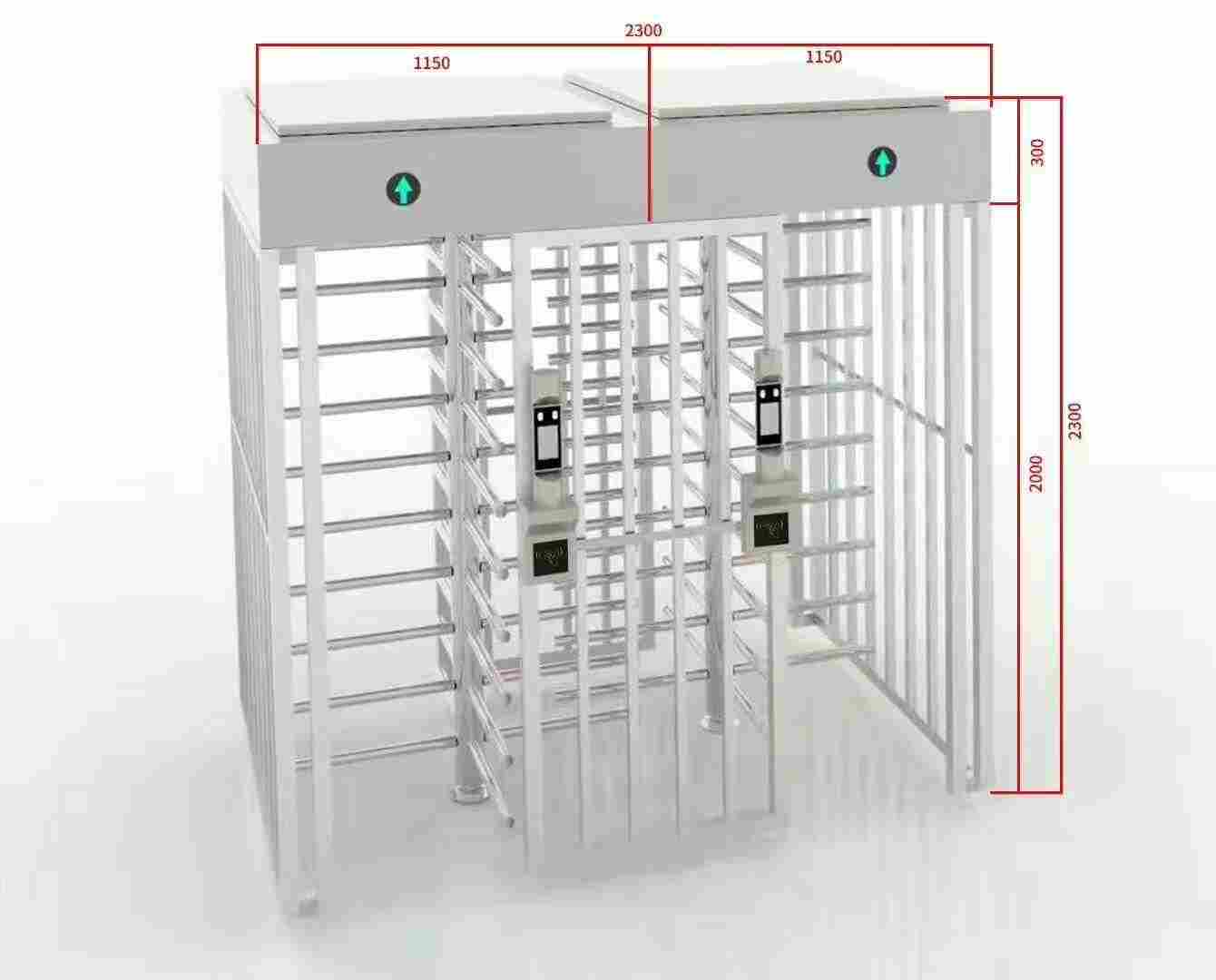 深圳小区人脸识别全高转闸进出管理系统