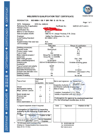 国际焊工证-TUV国际焊工证签发机构