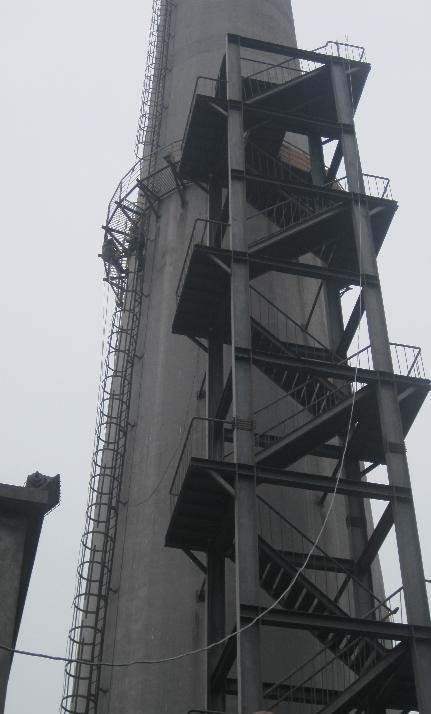宜春烟囱爬梯安装公司统一价——混凝土烟囱