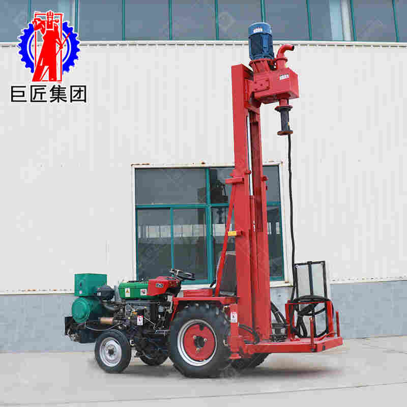 柴电两用JZ-C型拖拉机载正循环打井机效率高